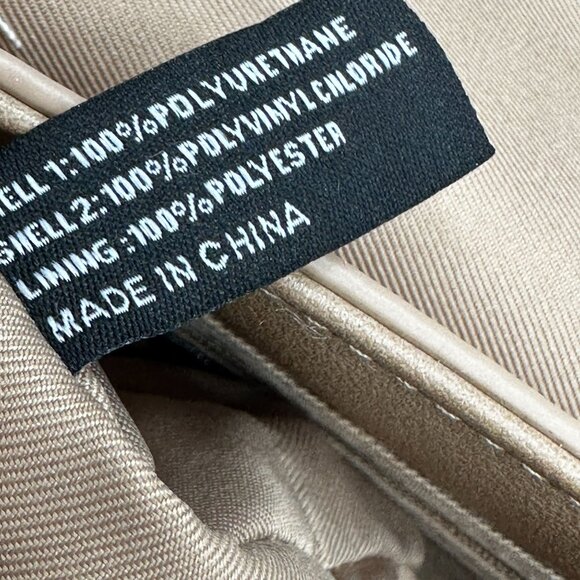 Crossi New York Shoulder Handbag Womens Taupe Crossbody Inner Pockets NWT - Picture 9 of 12